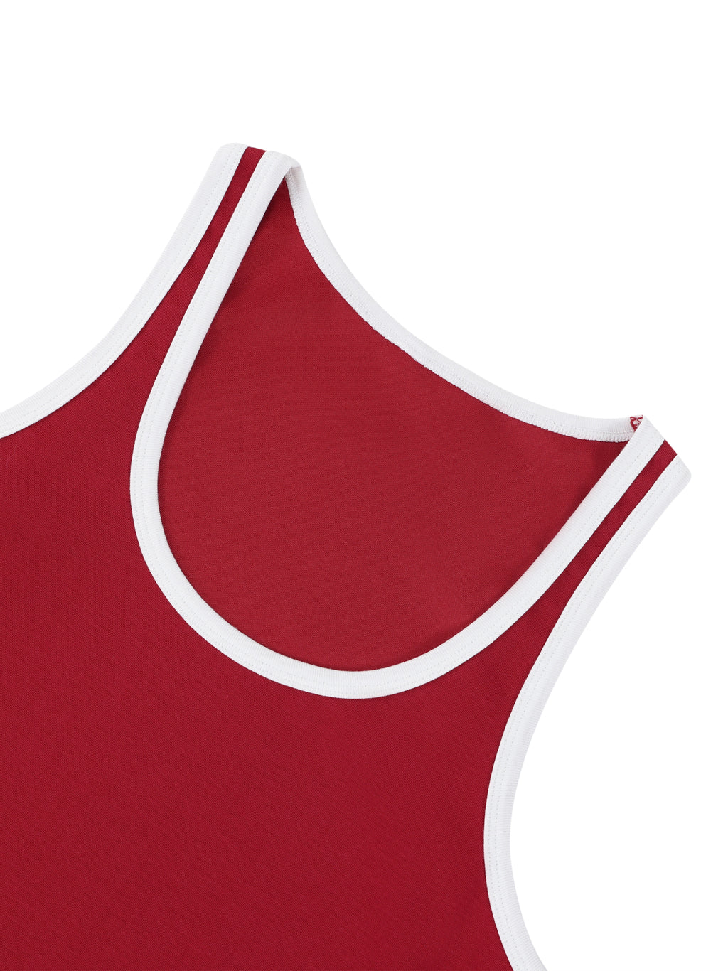 EMPIRE Color Block Cropped Tank Top — Bold Contrast