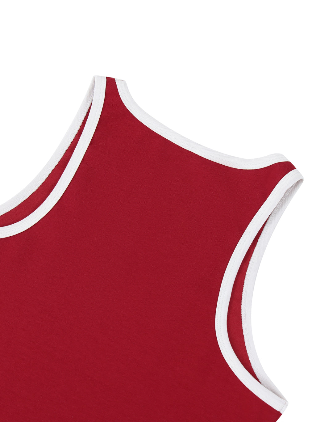 EMPIRE Color Block Cropped Tank Top — Bold Contrast