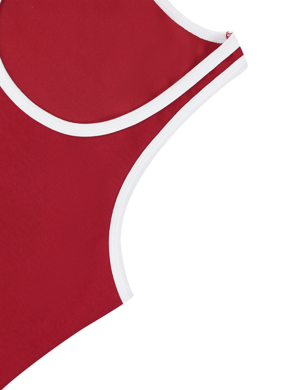 EMPIRE Color Block Cropped Tank Top — Bold Contrast