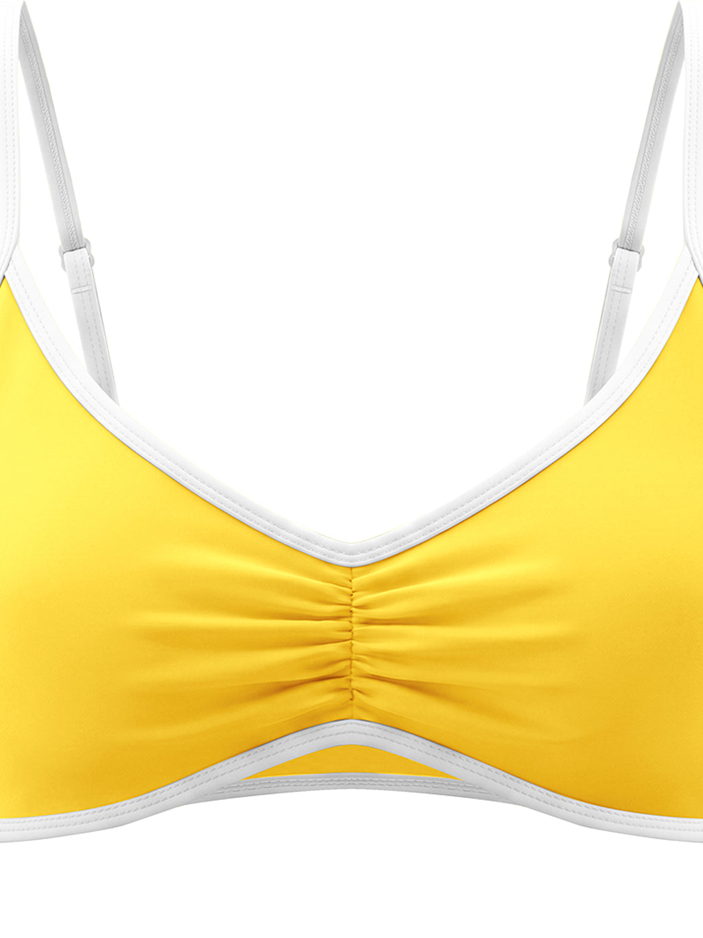 EMPIRE Color Block Ruched Sports Bra — Sculpted Power