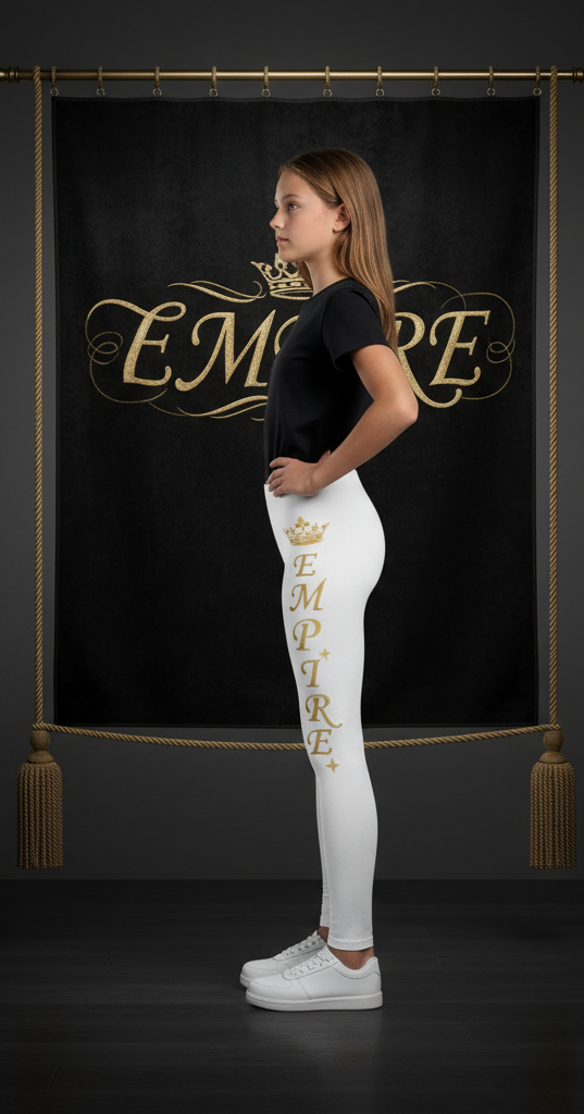 Legging blanc EMPIRE - Vue de profil
