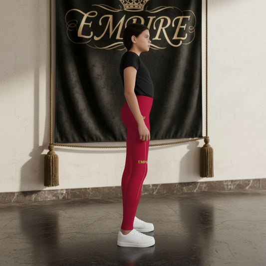 Legging rouge EMPIRE - Vue de profil droit