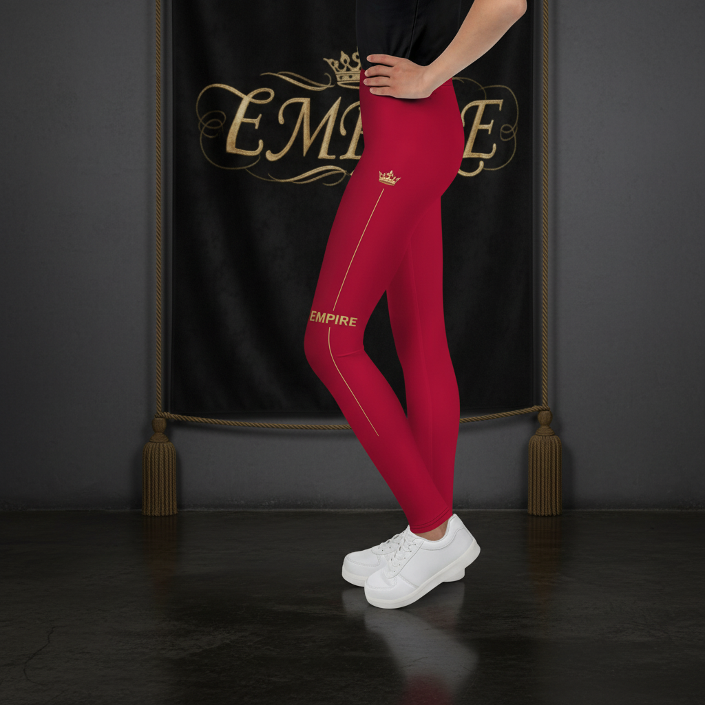 Legging rouge EMPIRE - Vue de profil gauche