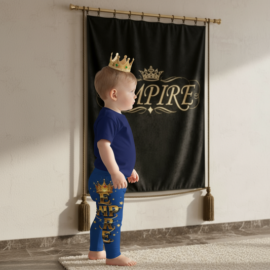 Leggings garçon bleu EMPIRE - Vue de profil