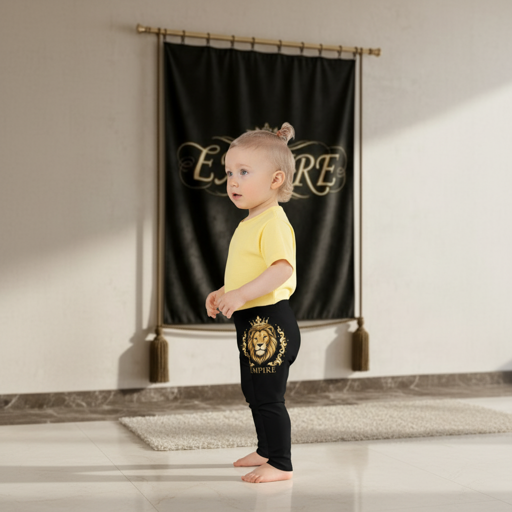 Leggings garçon noir EMPIRE - Vue de profil