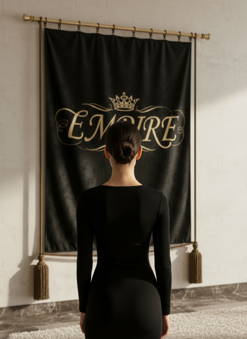 Long sleeve noir EMPIRE femme vue de dos