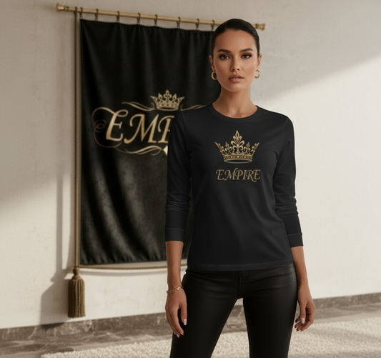 Long sleeve noir EMPIRE femme vue de face
