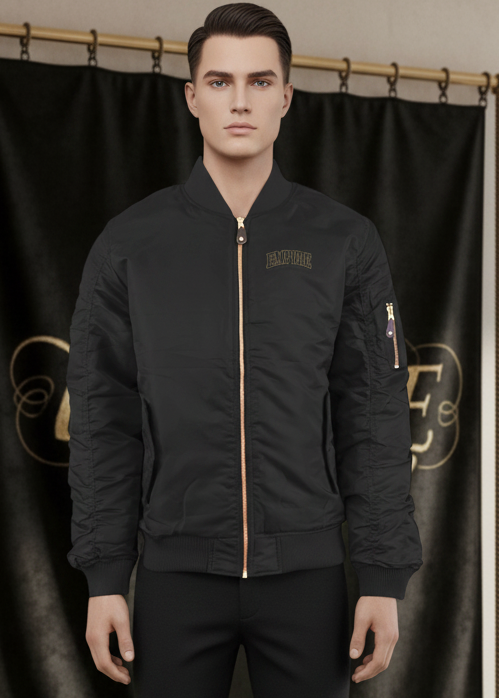 Mockup face Bomber Jacket avec design réel