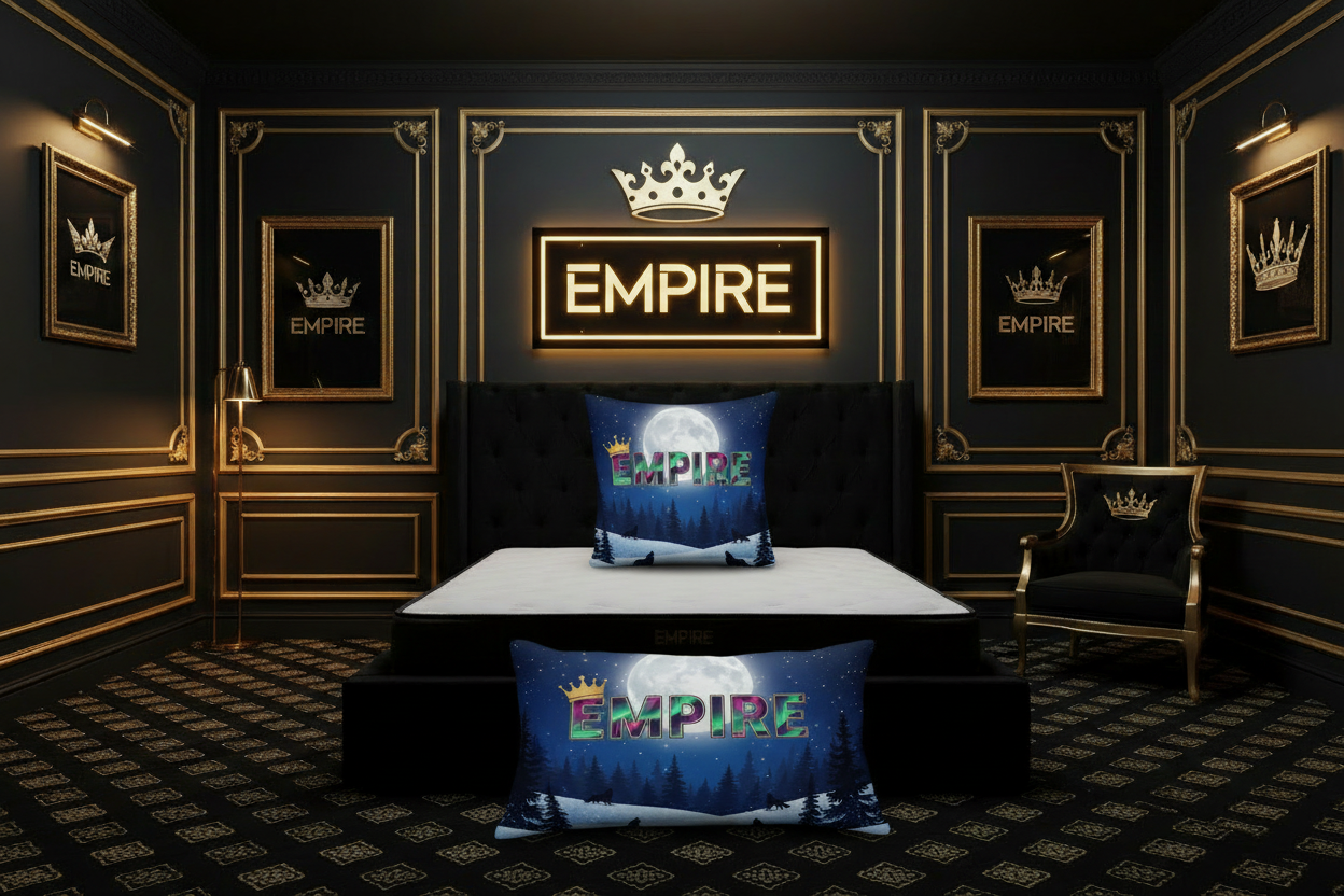 Oreillers EMPIRE loup lune 2 tailles - Empire Palace
