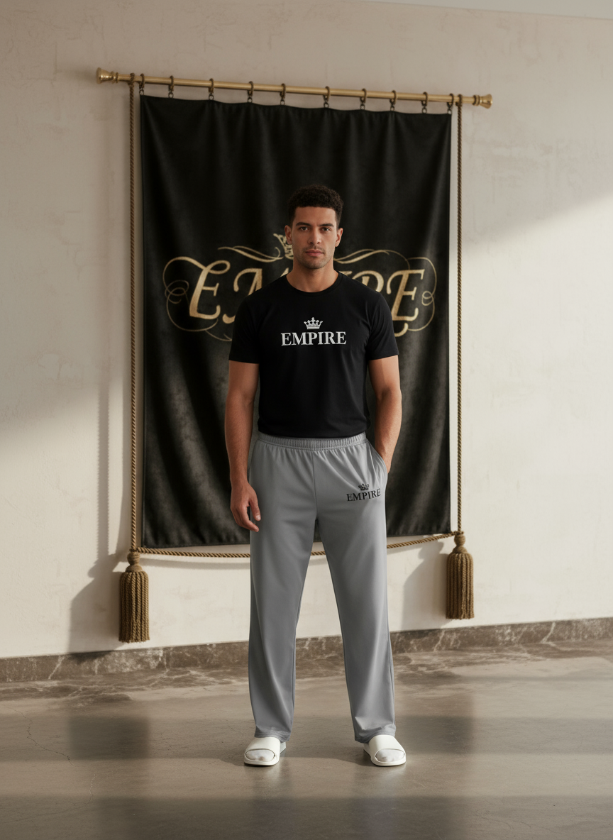 Pantalon gris EMPIRE homme vue de face