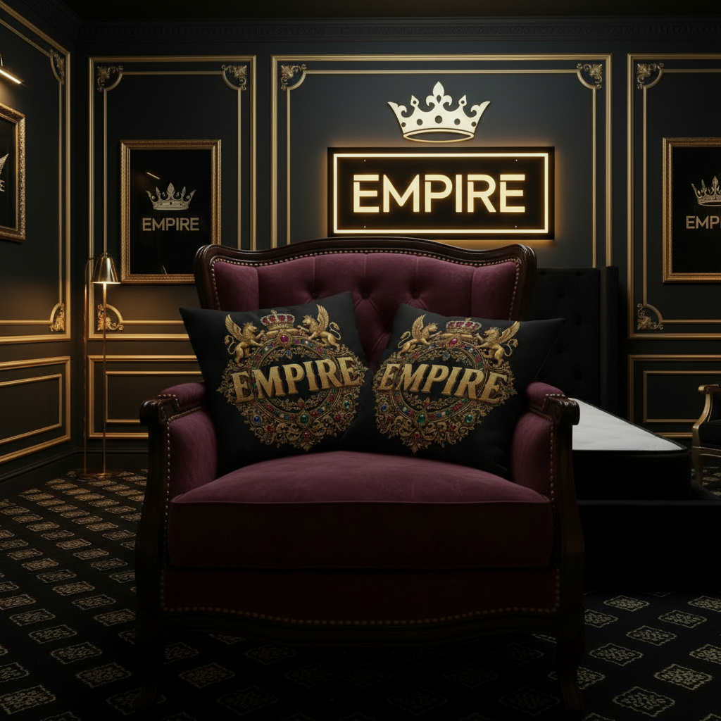 Pillow Case 2 on Empire Palace Chair