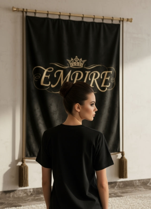 EMPIRE Crown Heavy Cotton Tee — Premium Women's T-Shirt