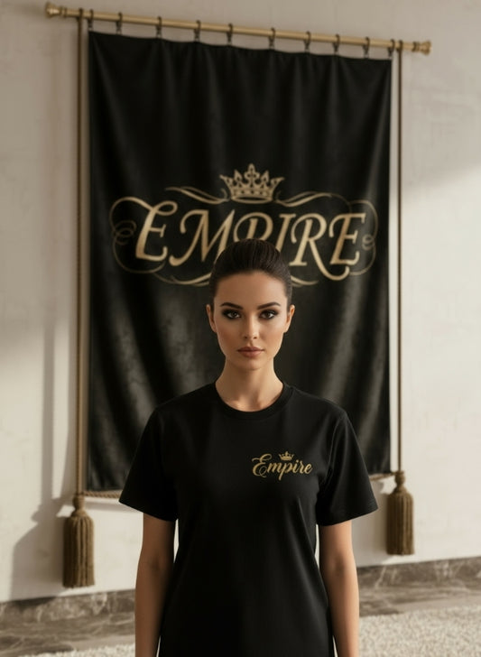 EMPIRE Crown Heavy Cotton Tee — Premium Women's T-Shirt