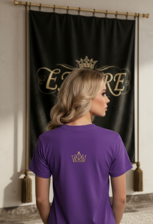 EMPIRE Skull Crown Heavy Cotton Tee — Bold Women's Streetwear