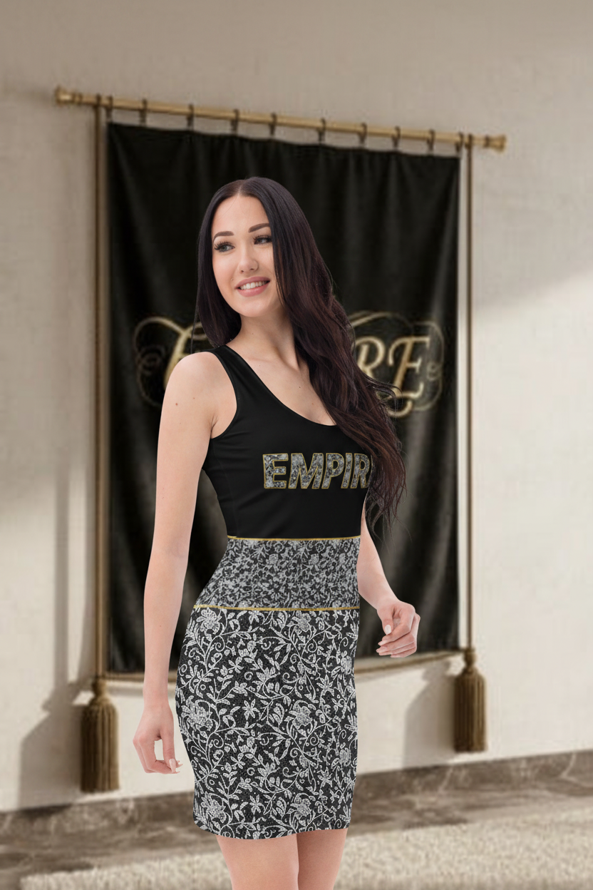 Robe Bodycon Floral Empire - 3/4