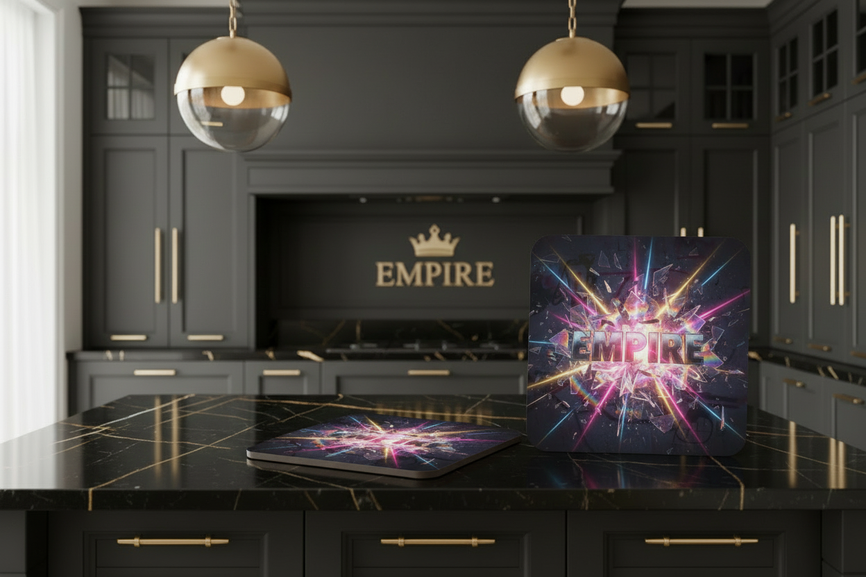 Set de coasters Empire explosion verre