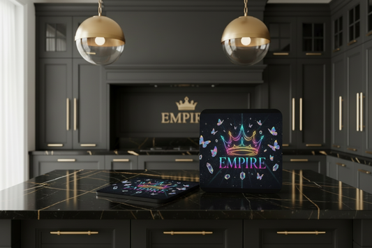 Set de coasters Empire holographique - composition corrigée