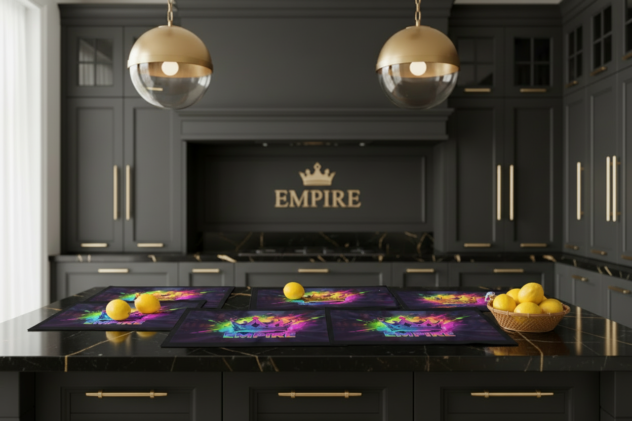 Set de table Empire arc-en-ciel - Mockup 1