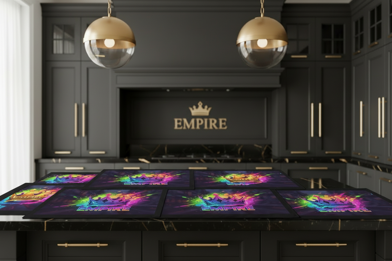 Set de table Empire arc-en-ciel - Mockup 2