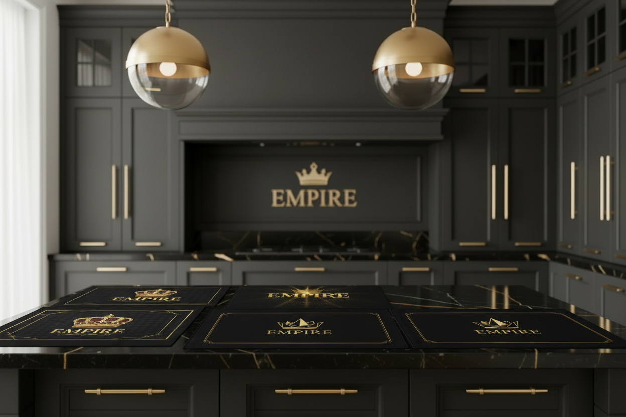 Set de table Empire noir et or - Mockup 2 corrigé