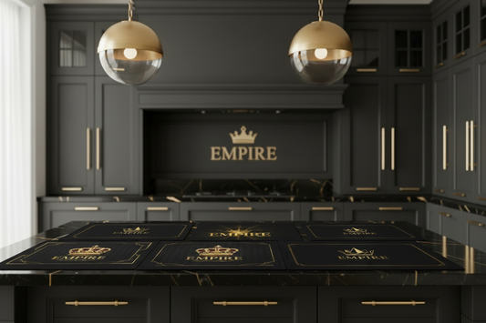 Set de table Empire noir et or - Mockup 3 corrigé