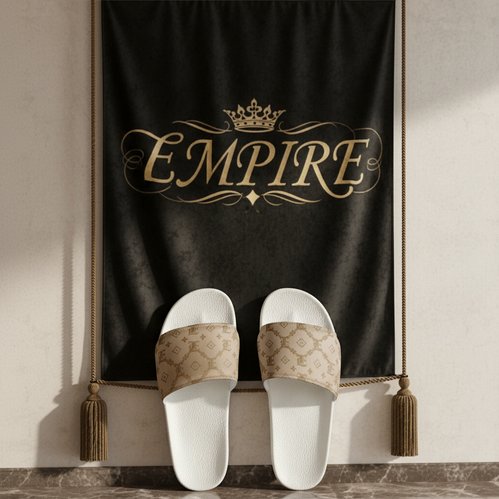 Slides Beige Monogramme Empire - Dessus