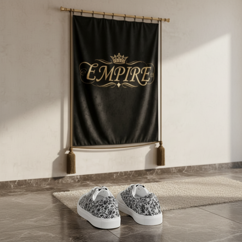 Sneakers Dentelle Rose Empire - Dos