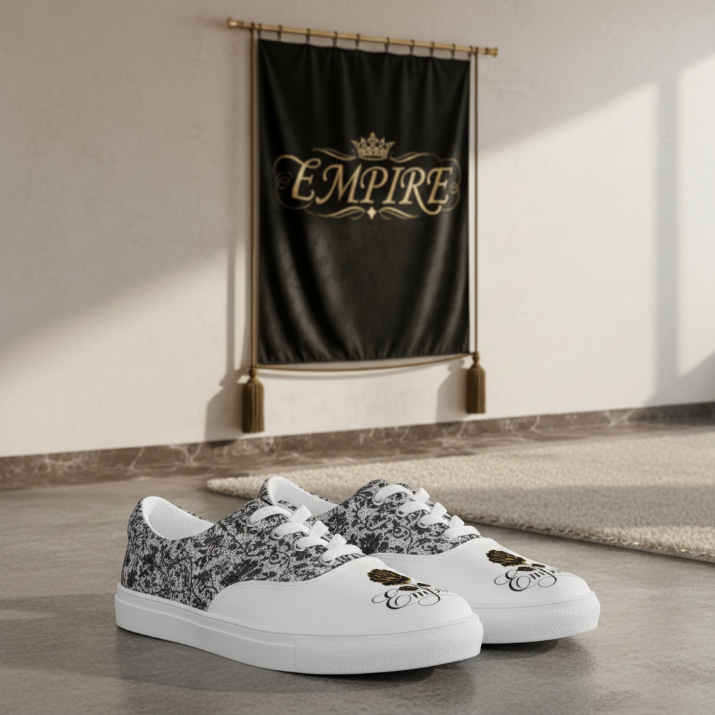 Sneakers Dentelle Rose Empire - Face