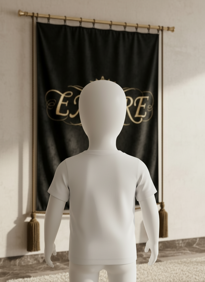 T-shirt bébé fille lapin royal EMPIRE - Vue de dos