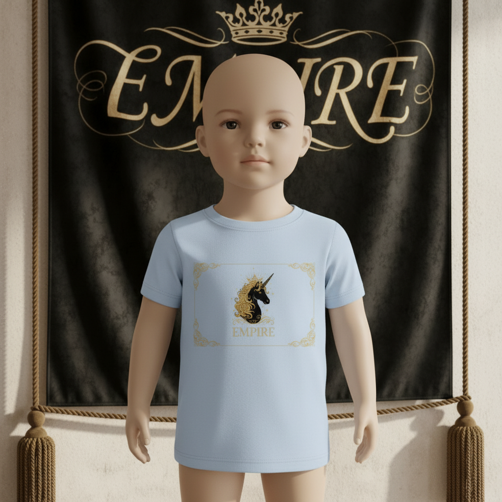 T-shirt bébé fille licorne EMPIRE - Vue de face