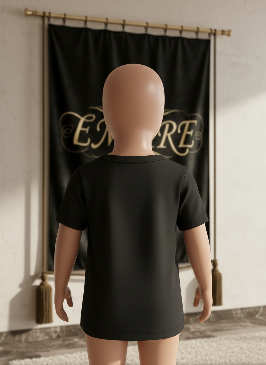 T-shirt bébé fille ourson papillons EMPIRE - Vue de dos