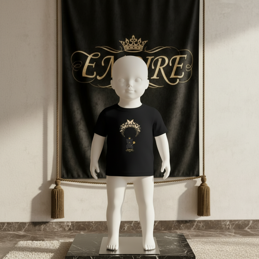 T-shirt bébé fille ourson papillons EMPIRE - Vue de face