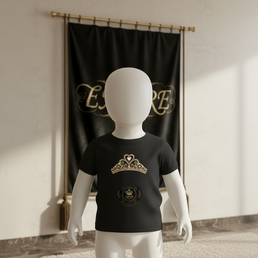T-shirt bébé fille tiare EMPIRE - Vue de face