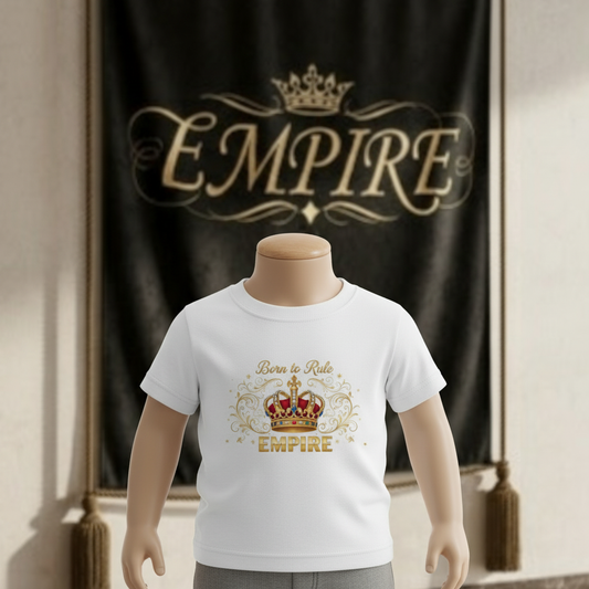 T-shirt bébé garçon Born to Rule EMPIRE - Vue de face