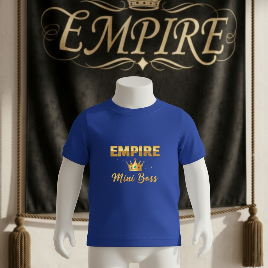 T-shirt bébé garçon EMPIRE Mini Boss - Vue de face