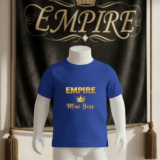 T-shirt bébé garçon EMPIRE Mini Boss - Vue de face