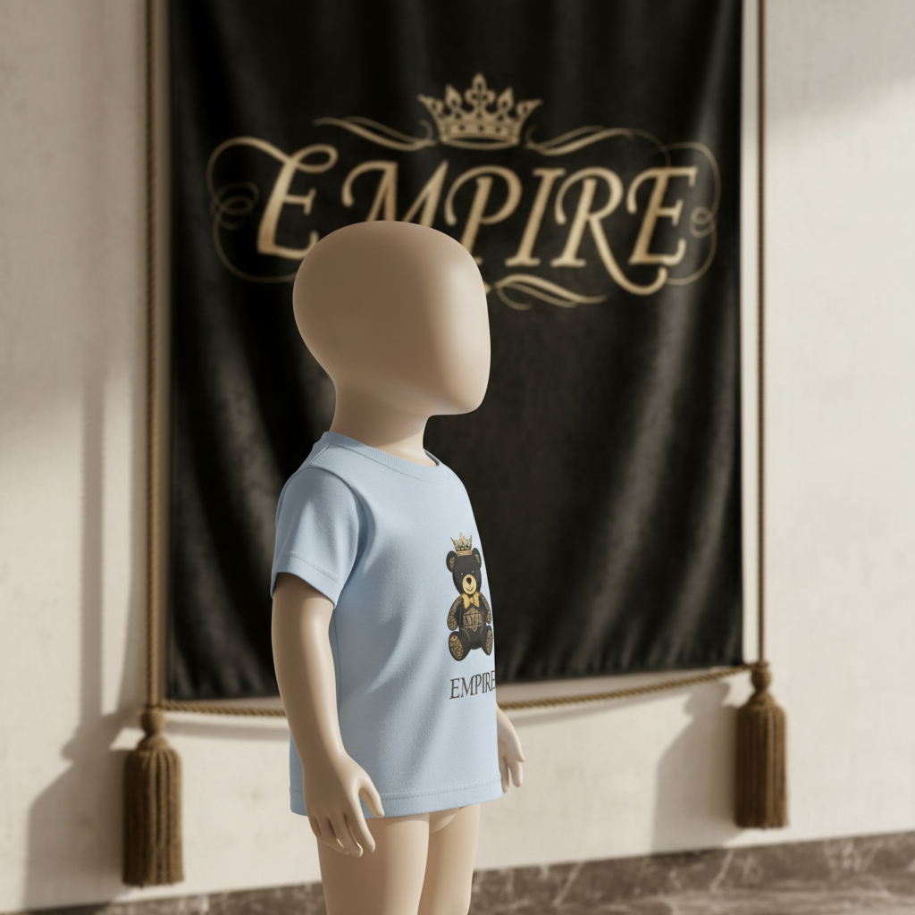 T-shirt bébé garçon ourson royal EMPIRE - Vue de profil