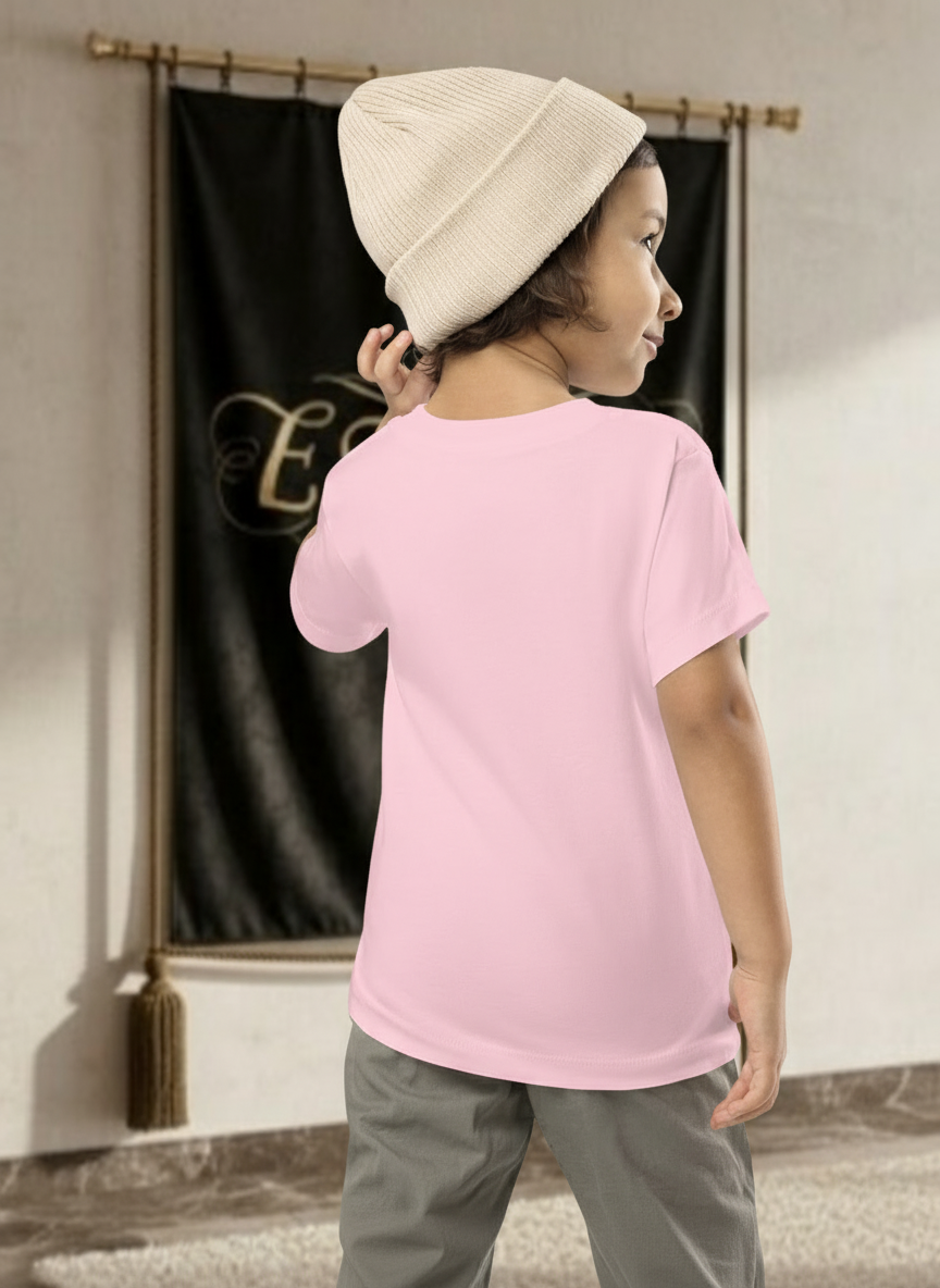 T-shirt enfant fille licorne rose clair EMPIRE - Vue de dos