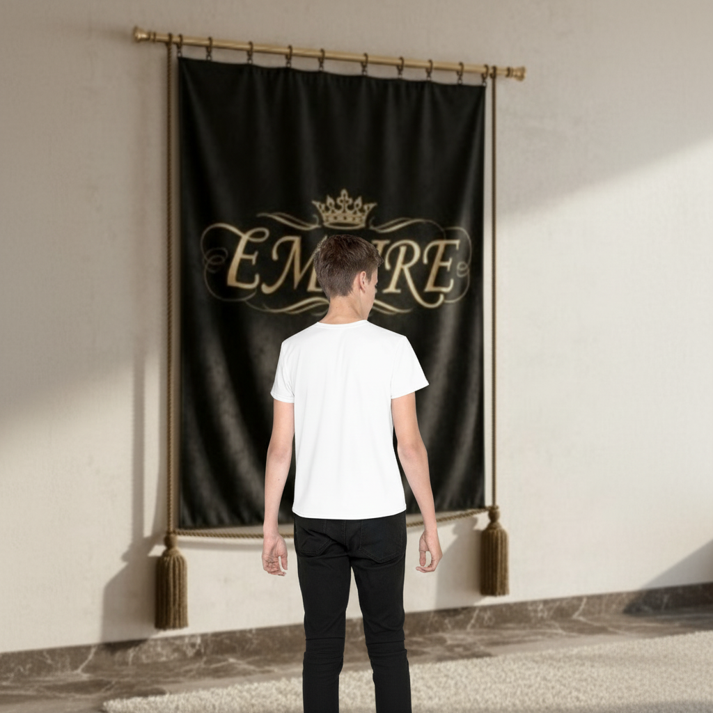 T-shirt garçon blanc EMPIRE - Vue de dos