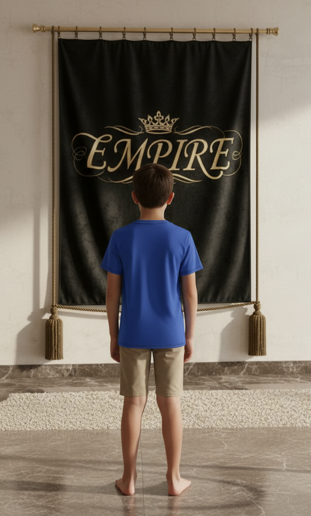 T-shirt garçon bleu EMPIRE - Vue de dos