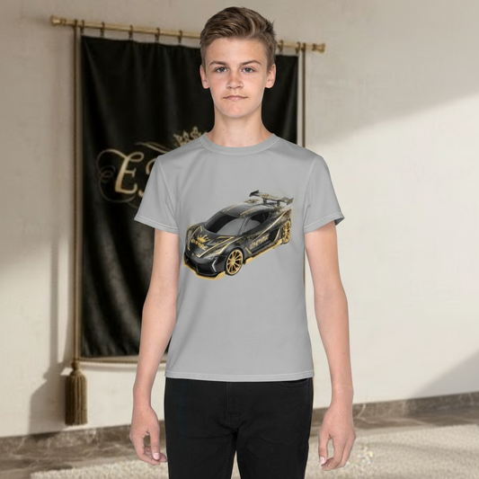 T-shirt garçon gris EMPIRE - Vue de face