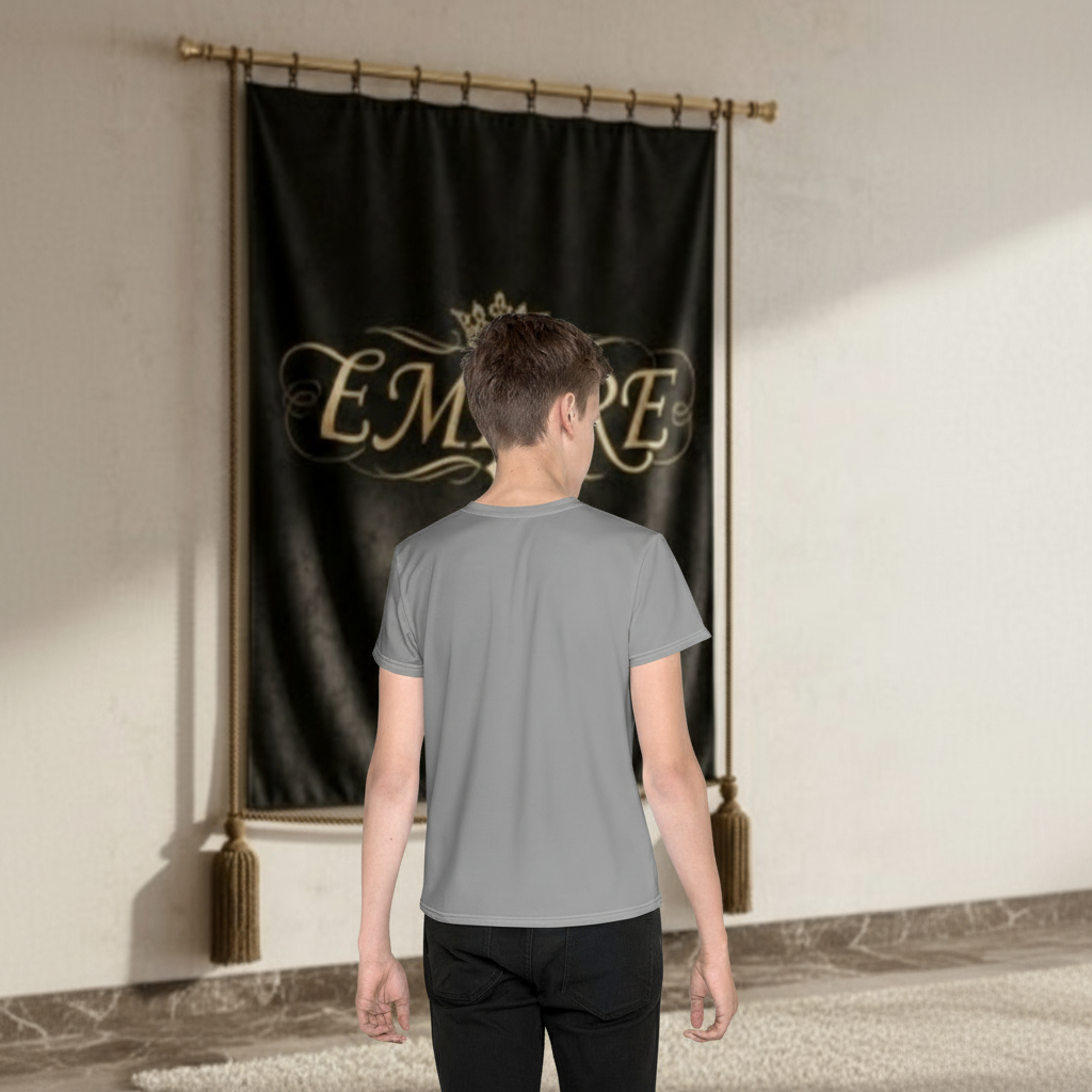 T-shirt gris Build Your EMPIRE - Vue de dos