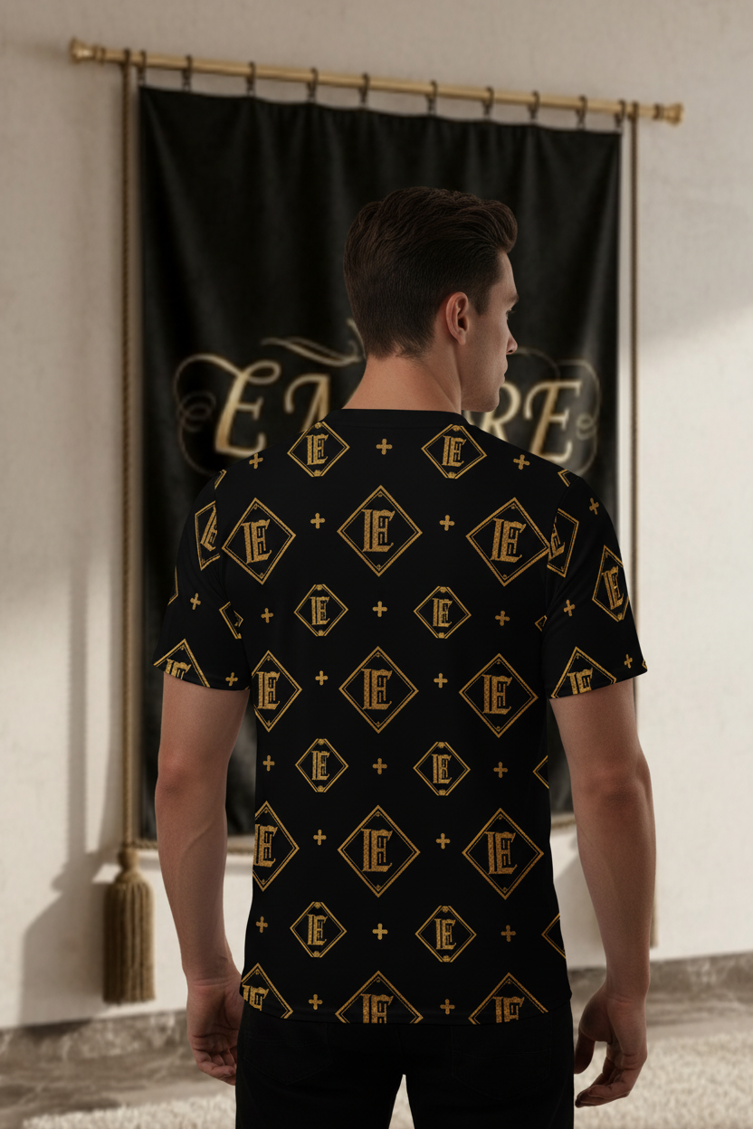 T-shirt Jersey "LE" Losanges Or - Dos