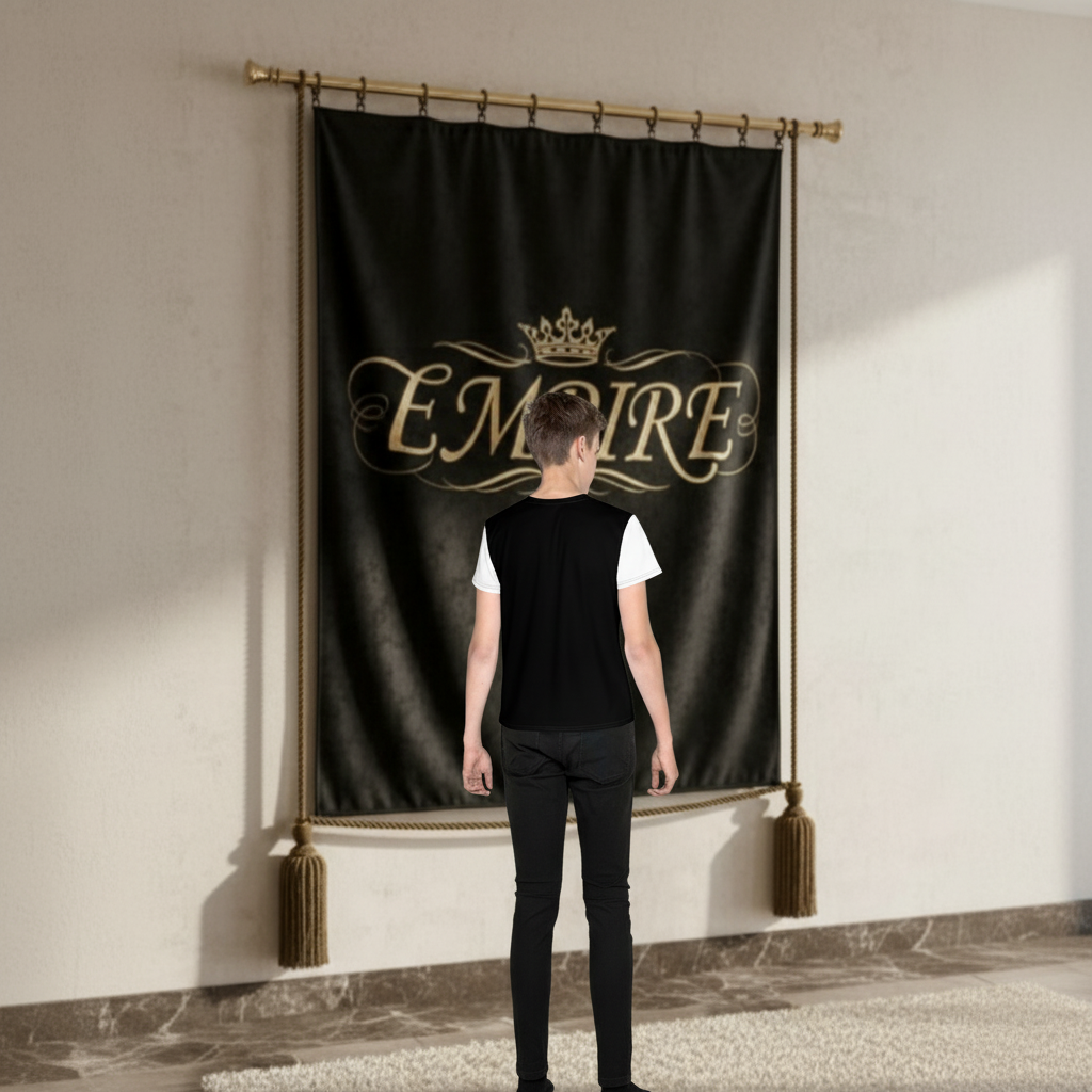 T-shirt épées croisées dorées - Vue de dos