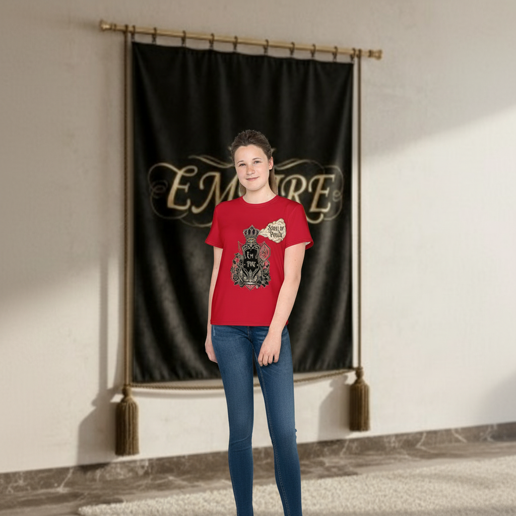 T-shirt rouge Smell of Power - Vue de face