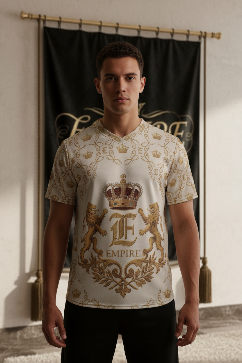 T-shirt Royal Crème Empire - Face