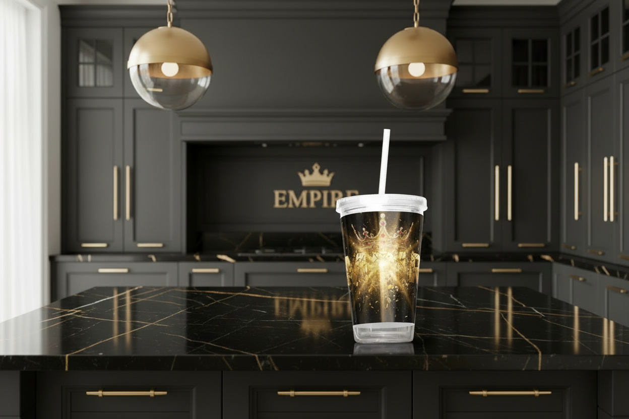 Tumbler Empire explosion dorée - Mockup 1