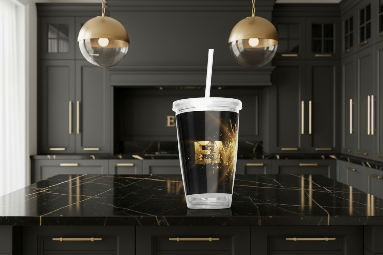 Tumbler Empire explosion dorée - Mockup 3