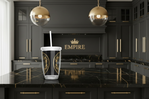 Tumbler Loup Empire baroque - Mockup 1