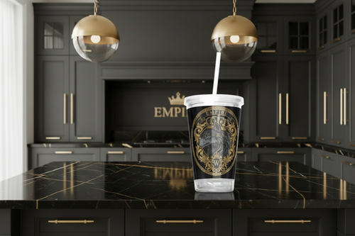 Tumbler Loup Empire baroque - Mockup 2